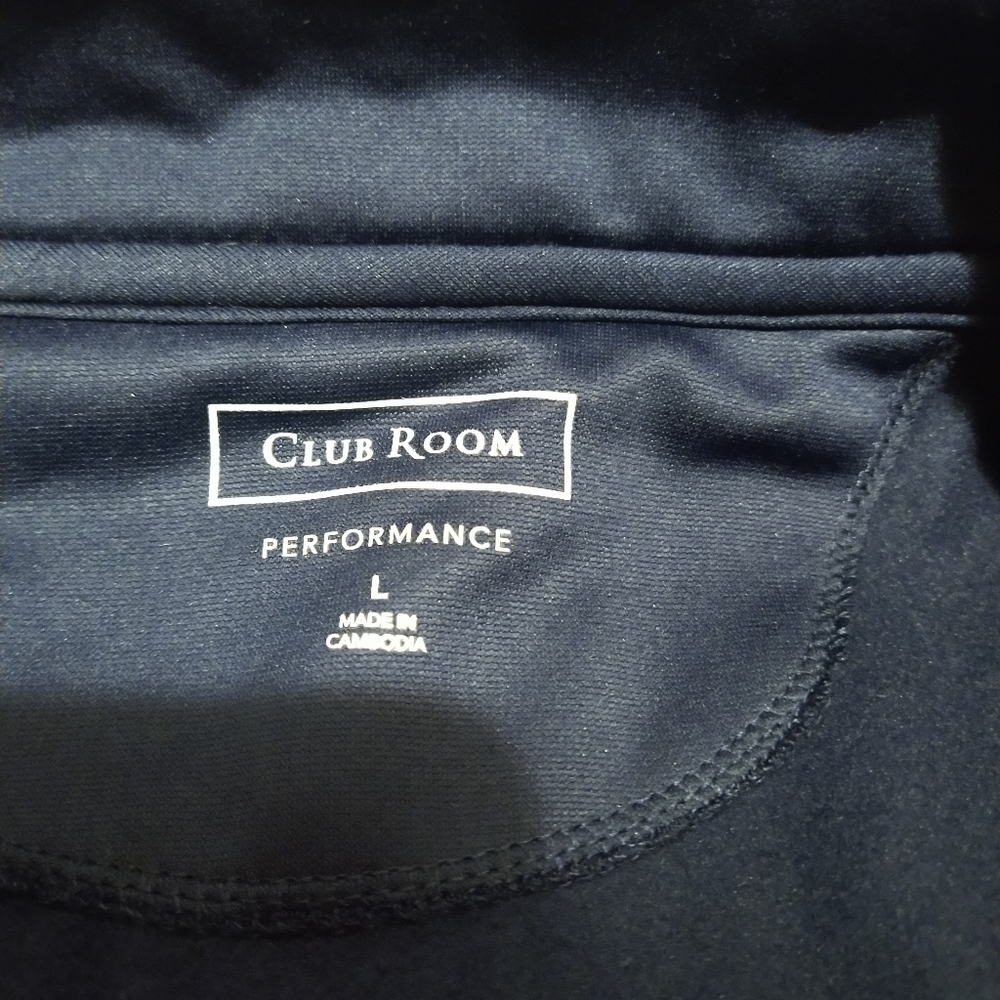 Club Room Blue Crossbody Stripe Track Jacket - Picture 9 of 12
